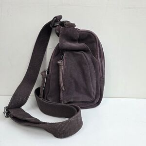 Free People Purple Hudson Sling Suede Leather Crossbody Bag